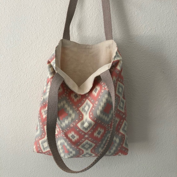 Cotton Canvas Geometric Southwest Tote Bag DIY - Picture 4 of 4